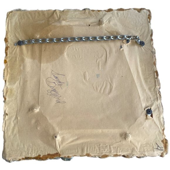 GORGEOUS HANDMADE ROCK & SEASHELL VINTAGE MIRROR ARTWORK (GUC) - Picture 7 of 7